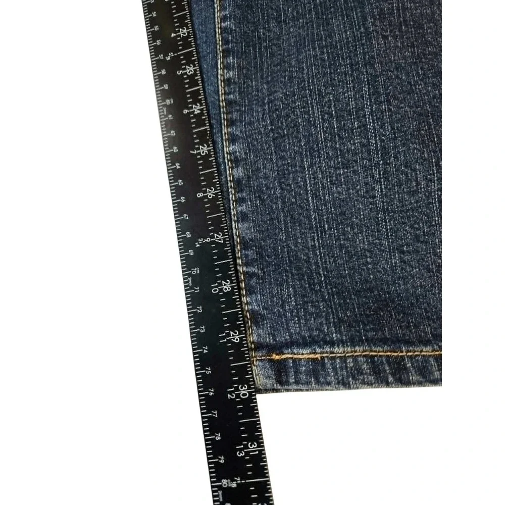 Levis 515 Bootcut Jeans Womens 12M Dark Wash Stretch Denim‎ Mid Rise 34x29